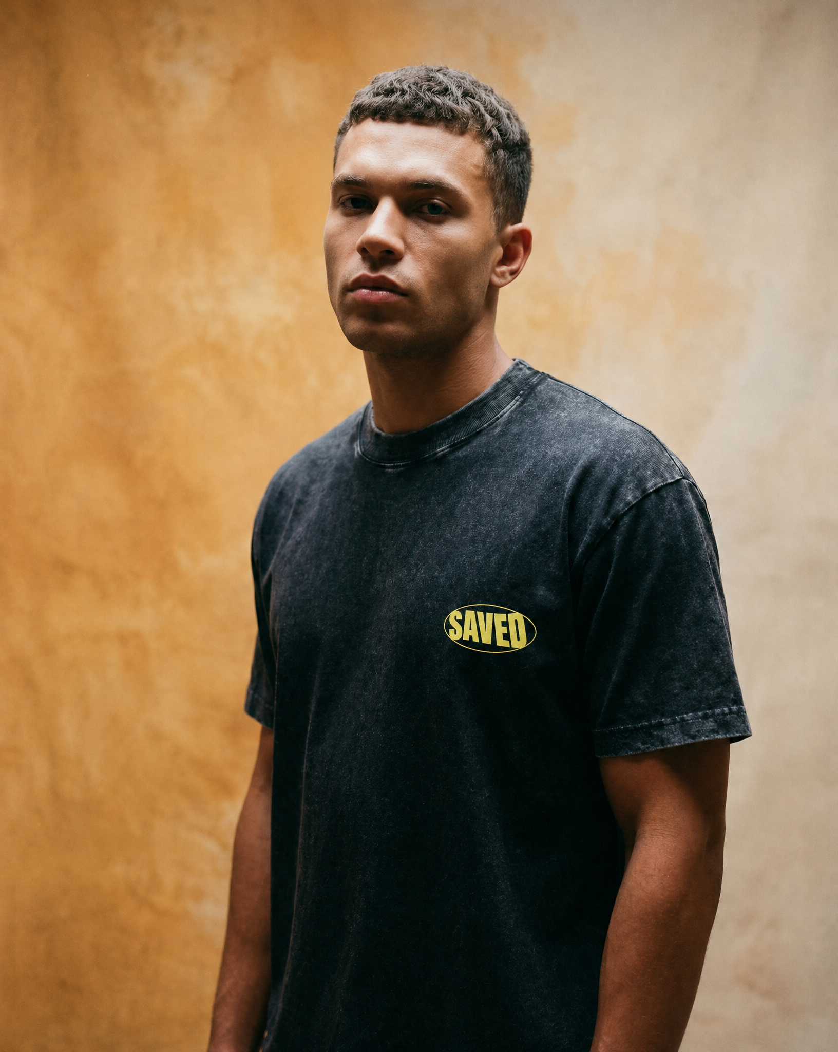 "SAVED" Vintage Wash Oversized Tee