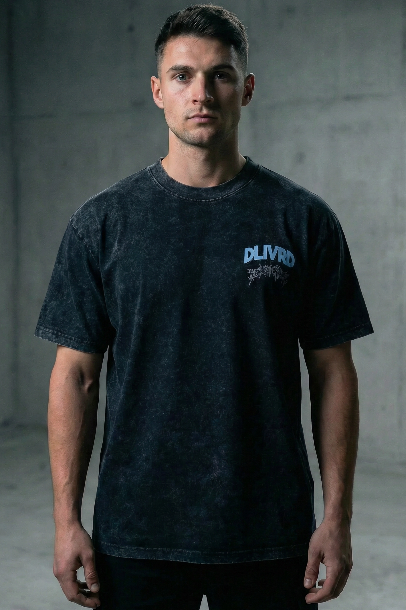 "Delivered" Vintage Wash Oversized Tee