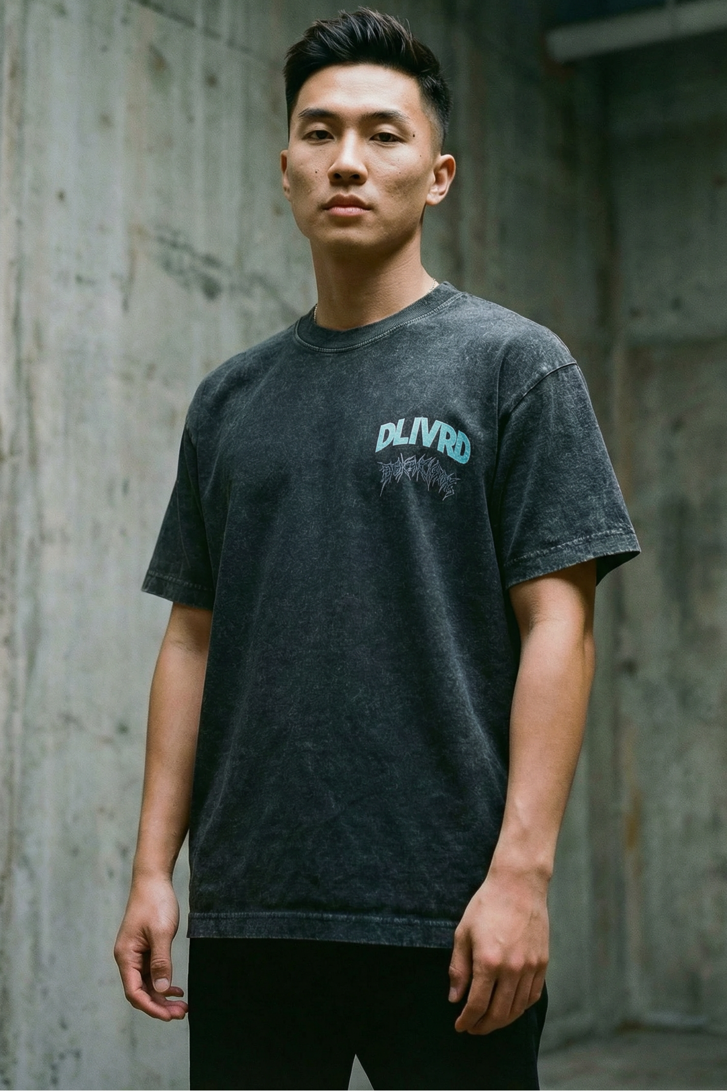 "Delivered" Vintage Wash Oversized Tee