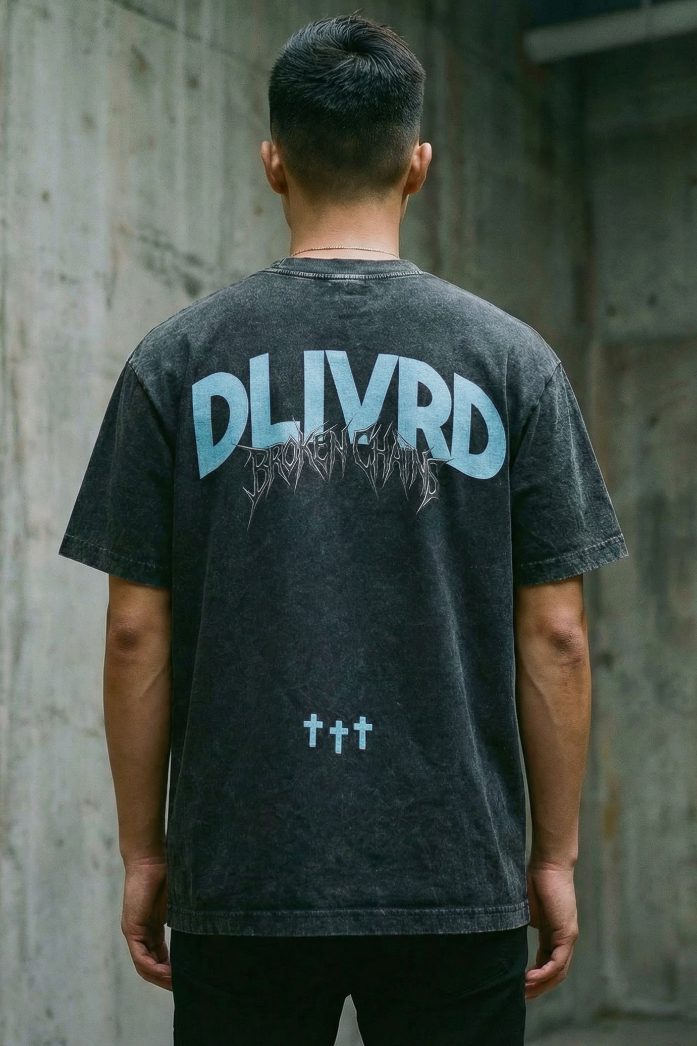 "Delivered" Vintage Wash Oversized Tee