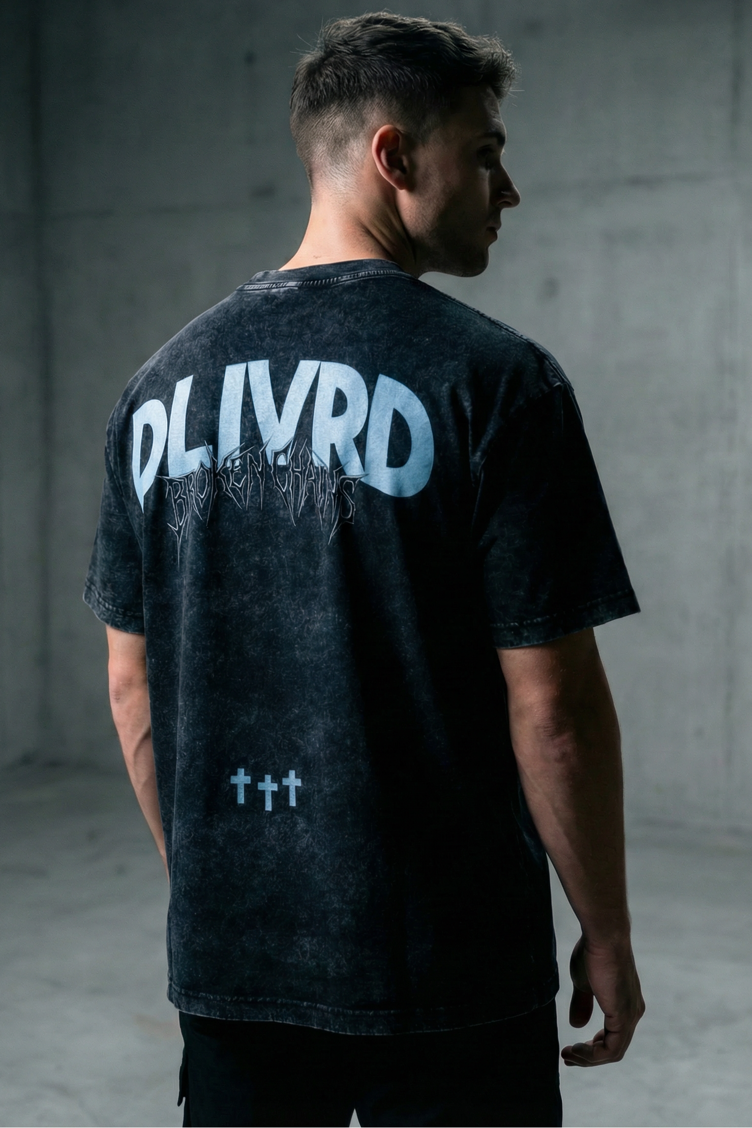 "Delivered" Vintage Wash Oversized Tee