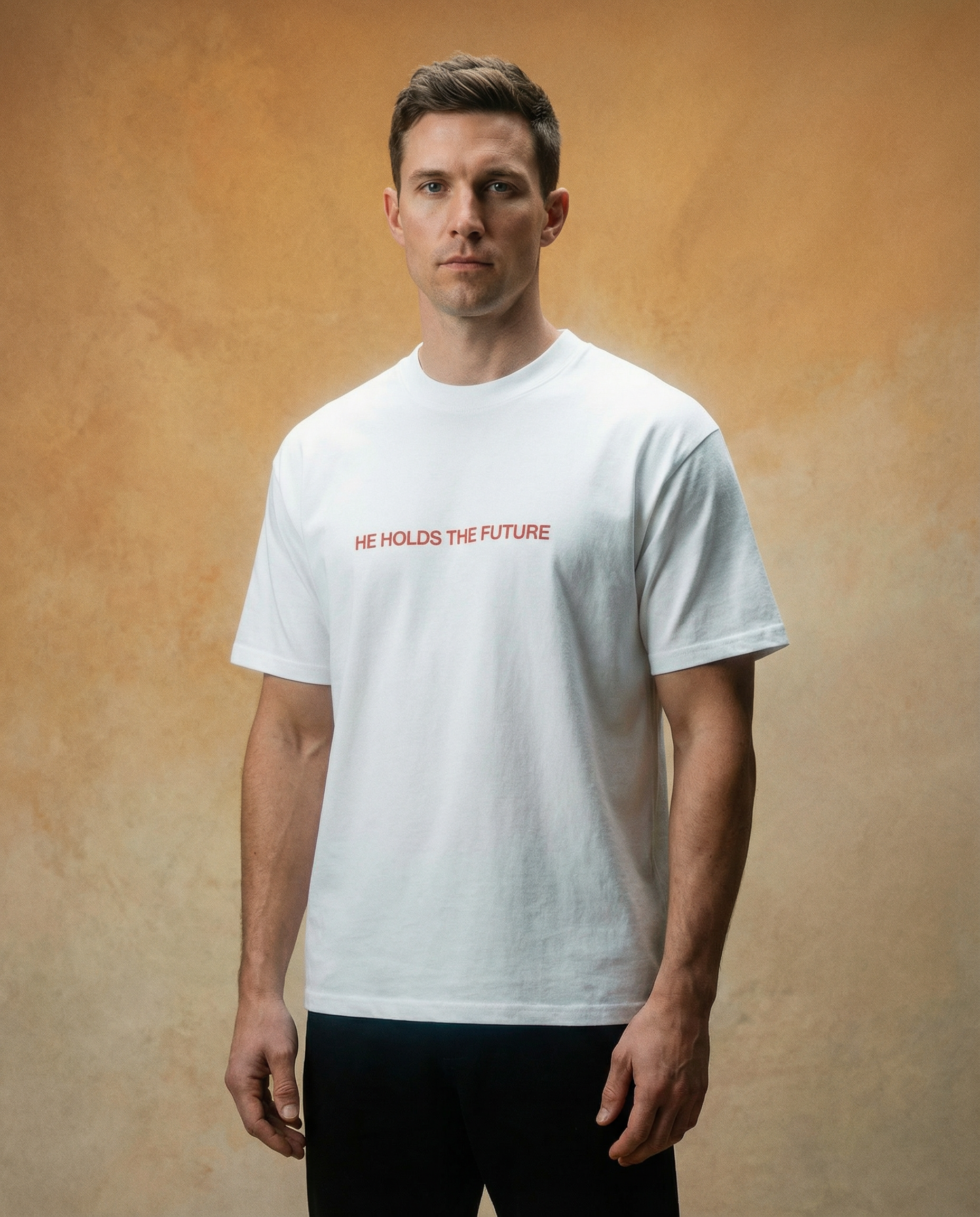 "Because He Lives" Vintage Wash Oversized Tee